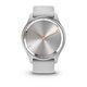 Гибридные смарт-часы Garmin vivomove Trend Silver с силиконовым ремешком 010-02665-03
