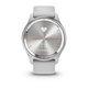 Гибридные смарт-часы Garmin vivomove Trend Silver с силиконовым ремешком 010-02665-03