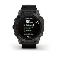 Спортивные часы Garmin Epix Pro Gen 2 Sapphire Edition (47мм) Carbon Gray DLC Titanium с черным силиконовым ремешком 010-02803-11