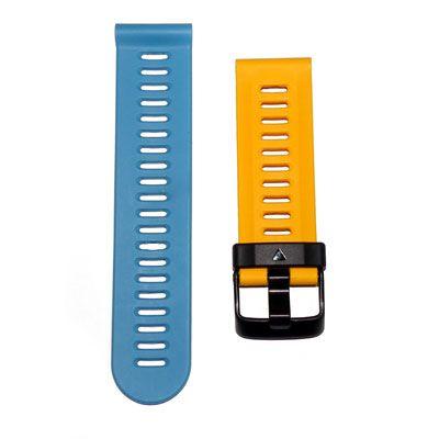 Сменный браслет для Garmin fenix 3, желто-голубой