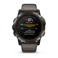 Спортивные часы Garmin Fenix 5x Plus Sapphire Carbon Grey with DLC Titanium Band 010-01989-05