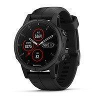 Мультиспортивные спортивные часы Garmin Fenix 5 Plus Sapphire BLACK WITH BLACK BAND 010-01988-01