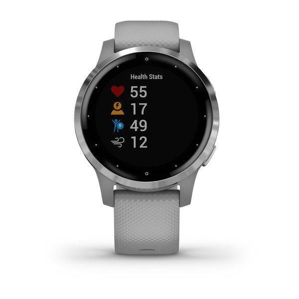 Фитнес часы Garmin vivoactive 4S Powder Gray-Silver 010-02172-03