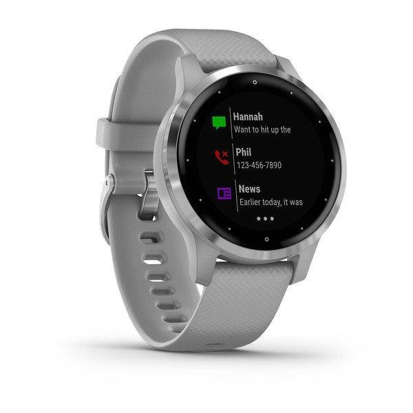 Фитнес часы Garmin vivoactive 4S Powder Gray-Silver 010-02172-03