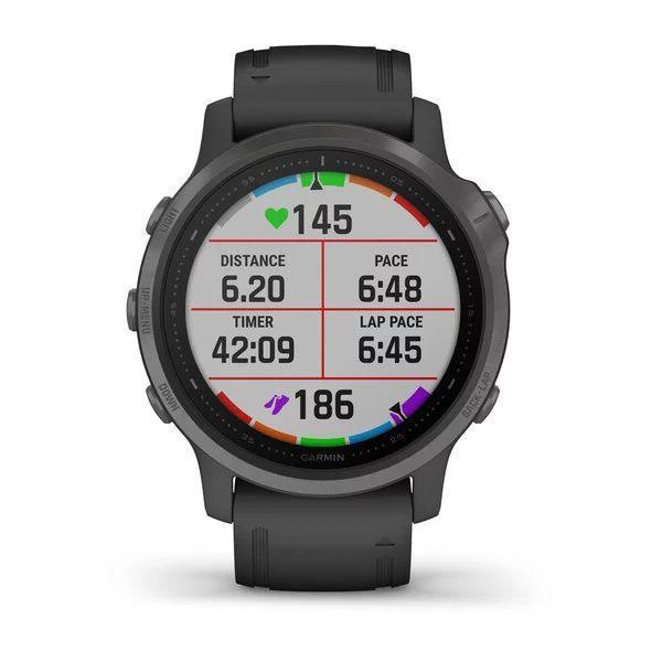Спортивные часы Garmin Fenix 6S Carbon Gray DLC with Black Band 010-02159-25