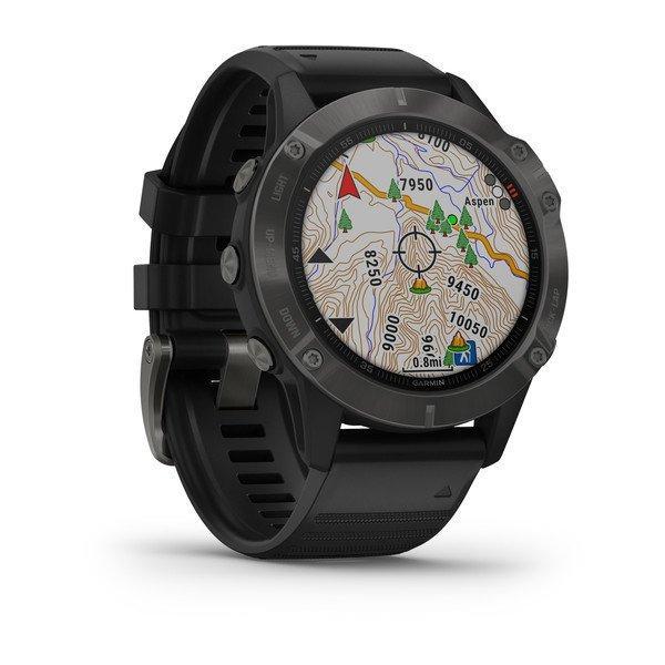 Спортивные часы Garmin Fenix 6 Sapphire Gray with Black Band 010-02158-11