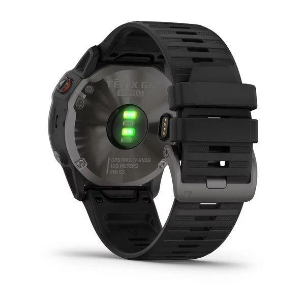 Спортивные часы Garmin Fenix 6X Pro and Sapphire editions Carbon Gray DLC with Black Band 010-02157-11