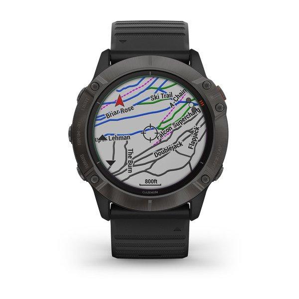 Спортивные часы Garmin Fenix 6X Pro Solar Titanium Carbon Gray DLC 010-02157-21