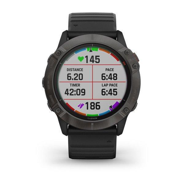Спортивные часы Garmin Fenix 6X Pro Solar Titanium Carbon Gray DLC 010-02157-21