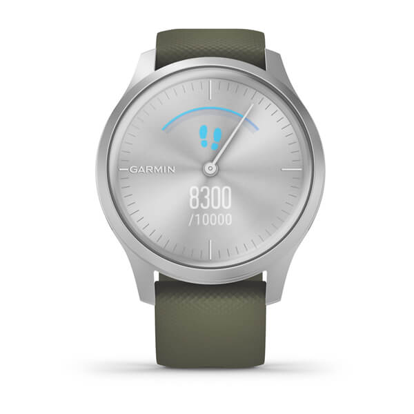 Фитнес часы Garmin vivomove Style Silver-Moss Green 010-02240-21