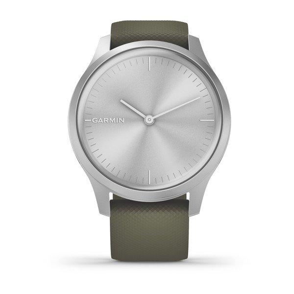 Фитнес часы Garmin vivomove Style Silver-Moss Green 010-02240-21