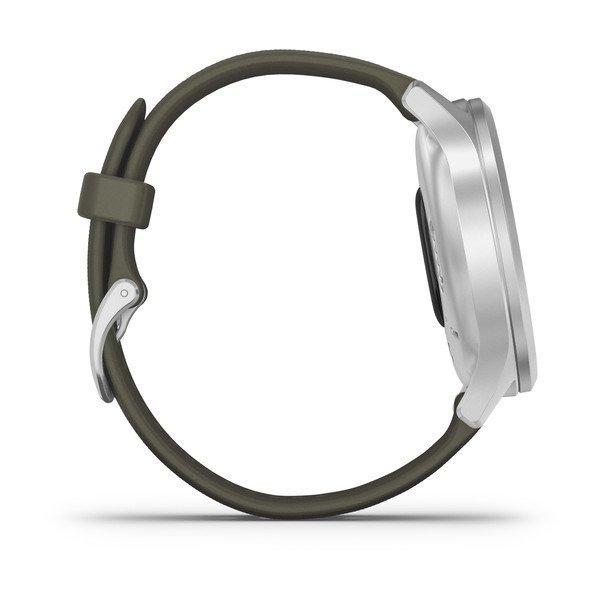 Фитнес часы Garmin vivomove Style Silver-Moss Green 010-02240-21