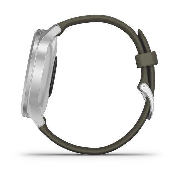Фитнес часы Garmin vivomove Style Silver-Moss Green 010-02240-21