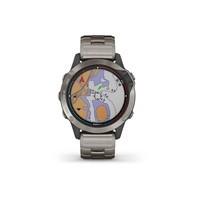 Морские часы для спорта Garmin Quatix 6 Titanium Saphhire with Titanium Band 010-02158-95