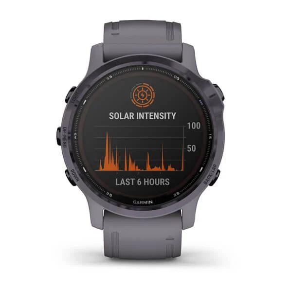 Спортивные часы Garmin Fenix 6S Pro Solar Amethyst Shale Band 010-02409-15