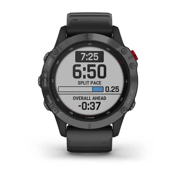 Спортивные часы Garmin Fenix 6 Pro Solar Slate Gray Black Band 010-02410-15