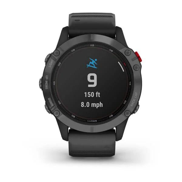 Спортивные часы Garmin Fenix 6 Pro Solar Slate Gray Black Band 010-02410-15