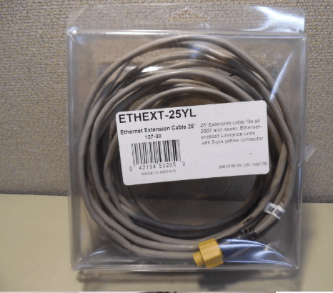 Кабель Lowrance ETHEXT-25YL 7.5м 000-0127-30