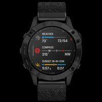 Спортивные часы Garmin Fenix 6 Pro Sapphire Black DLC with Heathered Black Nylon Band 010-02158-17