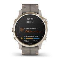 Спортивные часы Garmin Fenix 6S Pro Solar Light Gold with Shale Gray Suede Band 010-02409-26