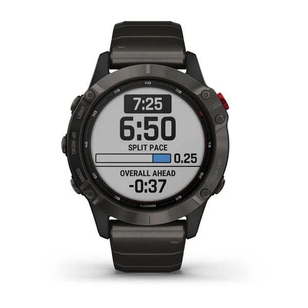 Спортивные часы Garmin Fenix 6 Pro Solar с титановым ремешком 010-02410-23