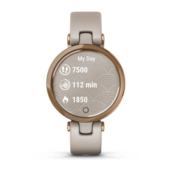 Фитнес часы Garmin Lily Rose Gold Light Sand Silicone 010-02384-11