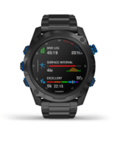 Часы-навигатор для дайвинга Garmin Descent Mk2i титановые с DLC-покрытием и черным титановым ремешком + датчик T1 010-02132-12