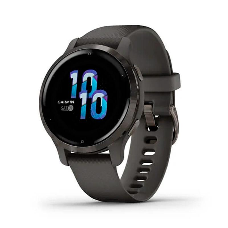 Спортивные часы Garmin Venu 2S Slate Bezel with Graphite Case and Silicone Band 010-02429-10