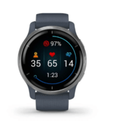 Спортивные часы Garmin Venu 2 Silver Bezel with Granite Blue Case and Silicone Band 010-02430-10