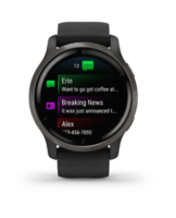 Спортивные часы Garmin Venu 2 Slate Bezel with Black Case and Silicone Band 010-02430-11