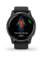 Спортивные часы Garmin Venu 2 Slate Bezel with Black Case and Silicone Band 010-02430-11