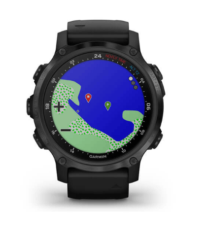 Часы-навигатор для дайвинга Garmin Descent Mk2S Carbon Gray DLC with Black Silicone Band 010-02403-04