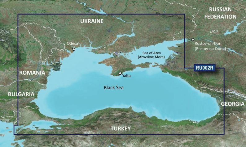Карта HXEU063R Днепра, Дуная, Южного Буга, Черного и Азовского морей + Босфор и Дарданеллы 010-C1064-20