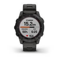 Спортивные часы Garmin Fenix 7 Sapphire Solar Carbon Gray DLC Titanium с титановым DLC браслетом 010-02540-39     