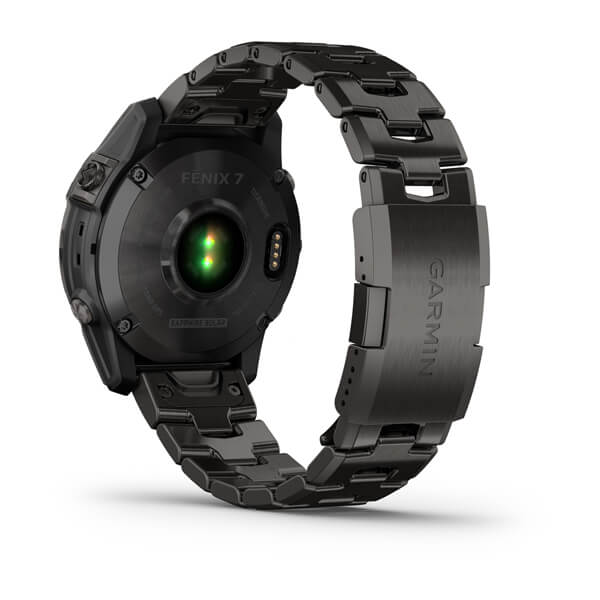 Спортивные часы Garmin Fenix 7 Sapphire Solar Carbon Gray DLC Titanium с титановым DLC браслетом 010-02540-39     