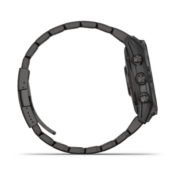 Спортивные часы Garmin Fenix 7 Sapphire Solar Carbon Gray DLC Titanium с титановым DLC браслетом 010-02540-39     