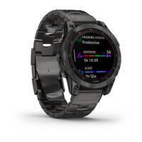 Спортивные часы Garmin Fenix 7 Sapphire Solar Carbon Gray DLC Titanium с титановым DLC браслетом 010-02540-39     
