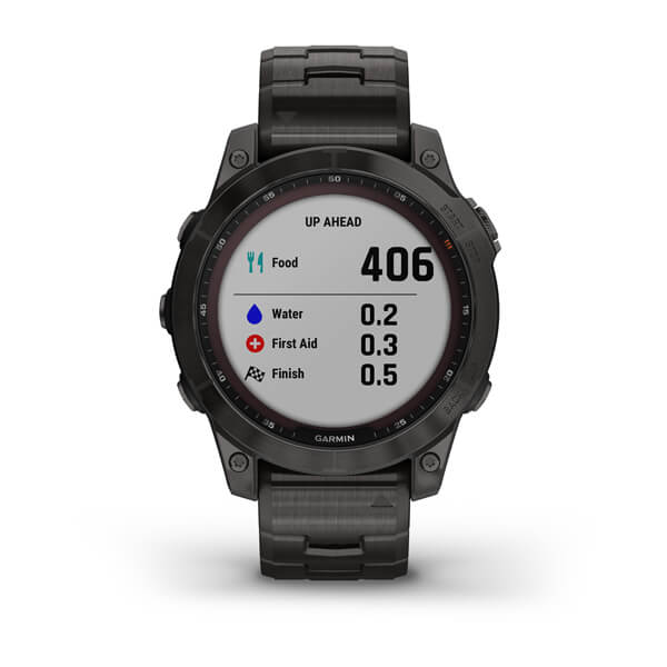 Спортивные часы Garmin Fenix 7 Sapphire Solar Carbon Gray DLC Titanium с титановым DLC браслетом 010-02540-39     