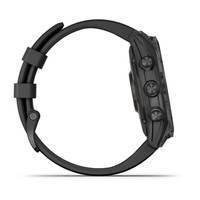 Спортивные часы Garmin Fenix 7 Sapphire Solar Black DLC Titanium с черным ремешком 010-02540-35