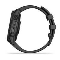 Спортивные часы Garmin Fenix 7 Sapphire Solar Black DLC Titanium с черным ремешком 010-02540-35
