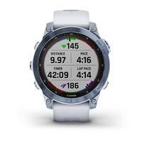 Спортивные часы Garmin Fenix 7 Sapphire Solar Mineral Blue DLC Titanium с белым ремешком 010-02540-25