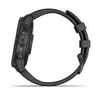 Спортивные часы Garmin Fenix 7 Sapphire Solar Carbon Grey DLC Titanium с черным ремешком 010-02540-21