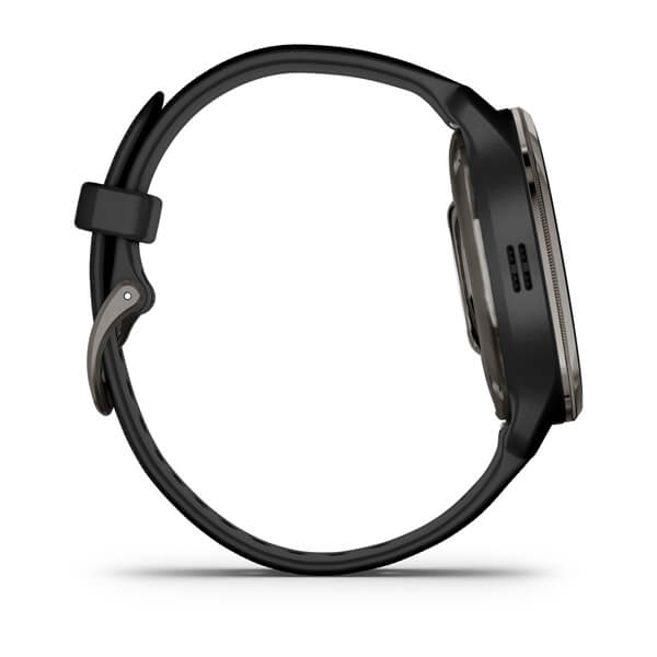 Спортивные часы Garmin Venu 2 Plus Slate Stainless Steel Bezel с силиконовым ремешком 010-02496-11