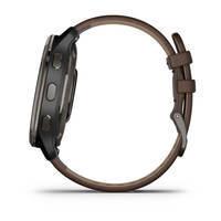 Спортивные часы Garmin Venu 2 Plus Black с кожаным ремешком 010-02496-15