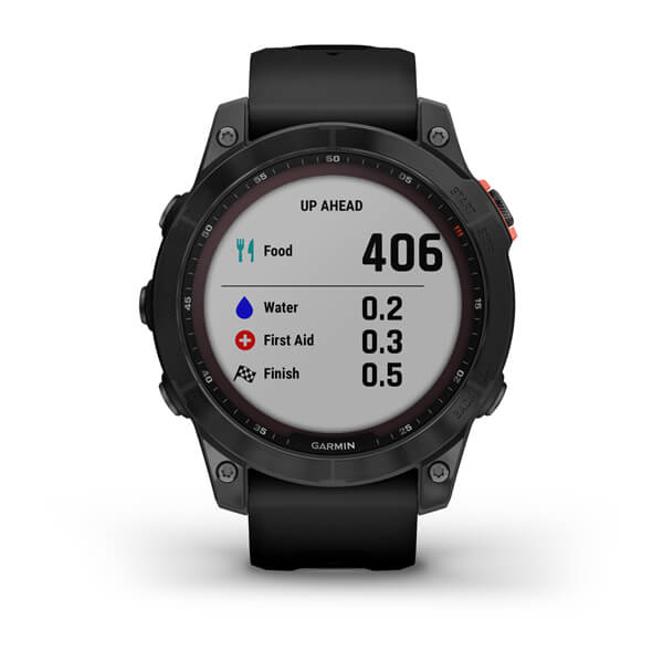Спортивные часы Garmin Fenix 7 Solar Slate Grey Black с черным ремешком 010-02540-11