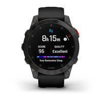 Спортивные часы Garmin Epix Gen 2 Sapphire Black Titanium с силиконовым ремешком 010-02582-11