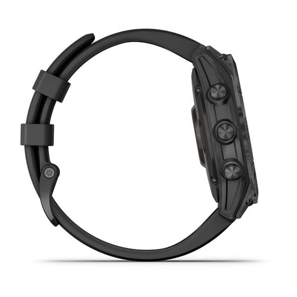 Спортивные часы Garmin Epix Gen 2 Sapphire Black Titanium с силиконовым ремешком 010-02582-11