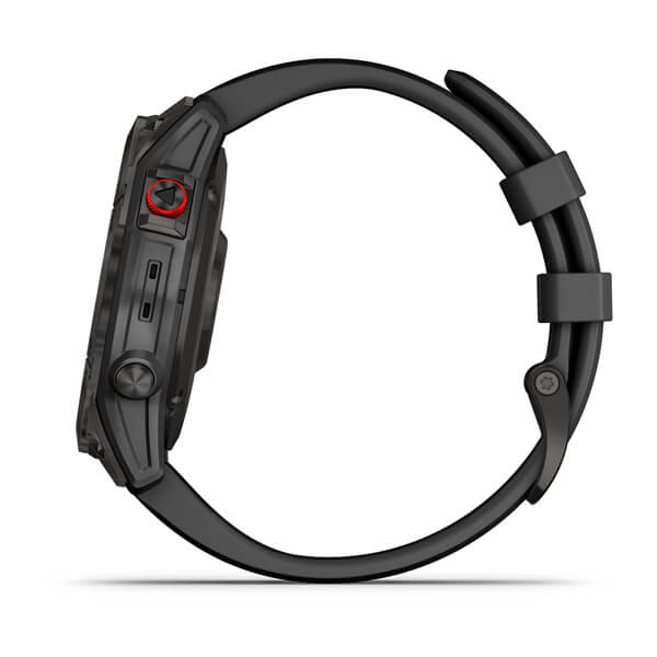 Спортивные часы Garmin Epix Gen 2 Sapphire Black Titanium с силиконовым ремешком 010-02582-11