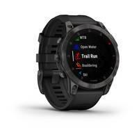 Спортивные часы Garmin Epix Gen 2 Sapphire Black Titanium с силиконовым ремешком 010-02582-11