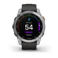 Спортивные часы Garmin Epix Gen 2 Slate Steel с силиконовым ремешком 010-02582-01